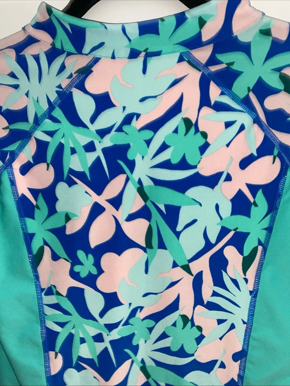 Coolibar Long Sleeve‎ Rash Guard One Piece Swimsuit YOUTH Girls XL
